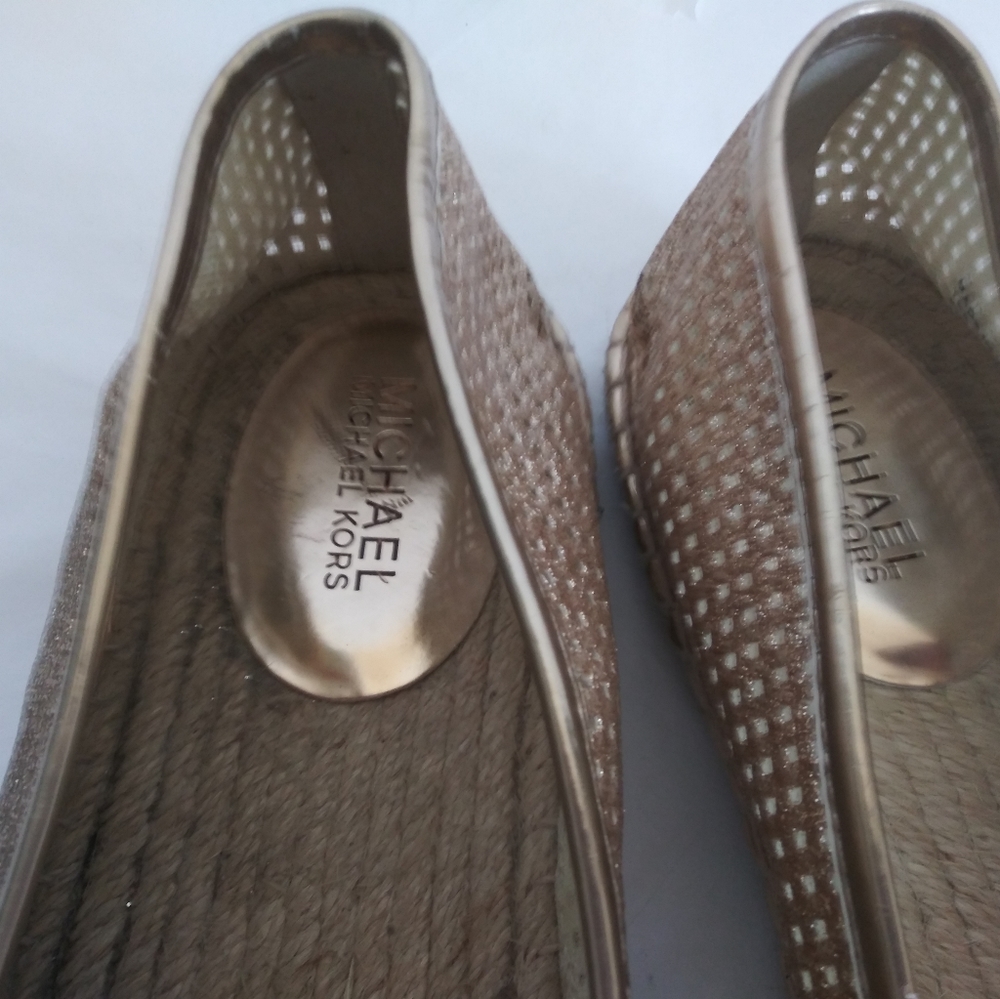 Michael Kors espadrilles metallic sz 6M - Picture 3 of 12